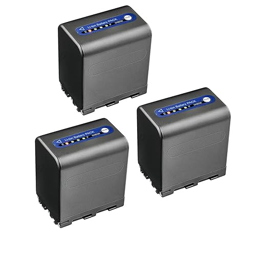 Kastar 3-Pack NP-QM91D Battery 7.4V 5500mAh Replacement for Sony CCD-TRV25 CCD-TRV30 CCD-TRV33 CCD-TRV38 CCD-TRV39 CCD-TRV40 CCD-TRV50 CCD-TRV60