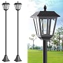 68" Solar Lamp Post Light Outdoor - 3000K Warm White, IP45 Waterproof Post Solar Lights Outdoor, Pole Lights Decorative Lamp for Yard Garden Patio