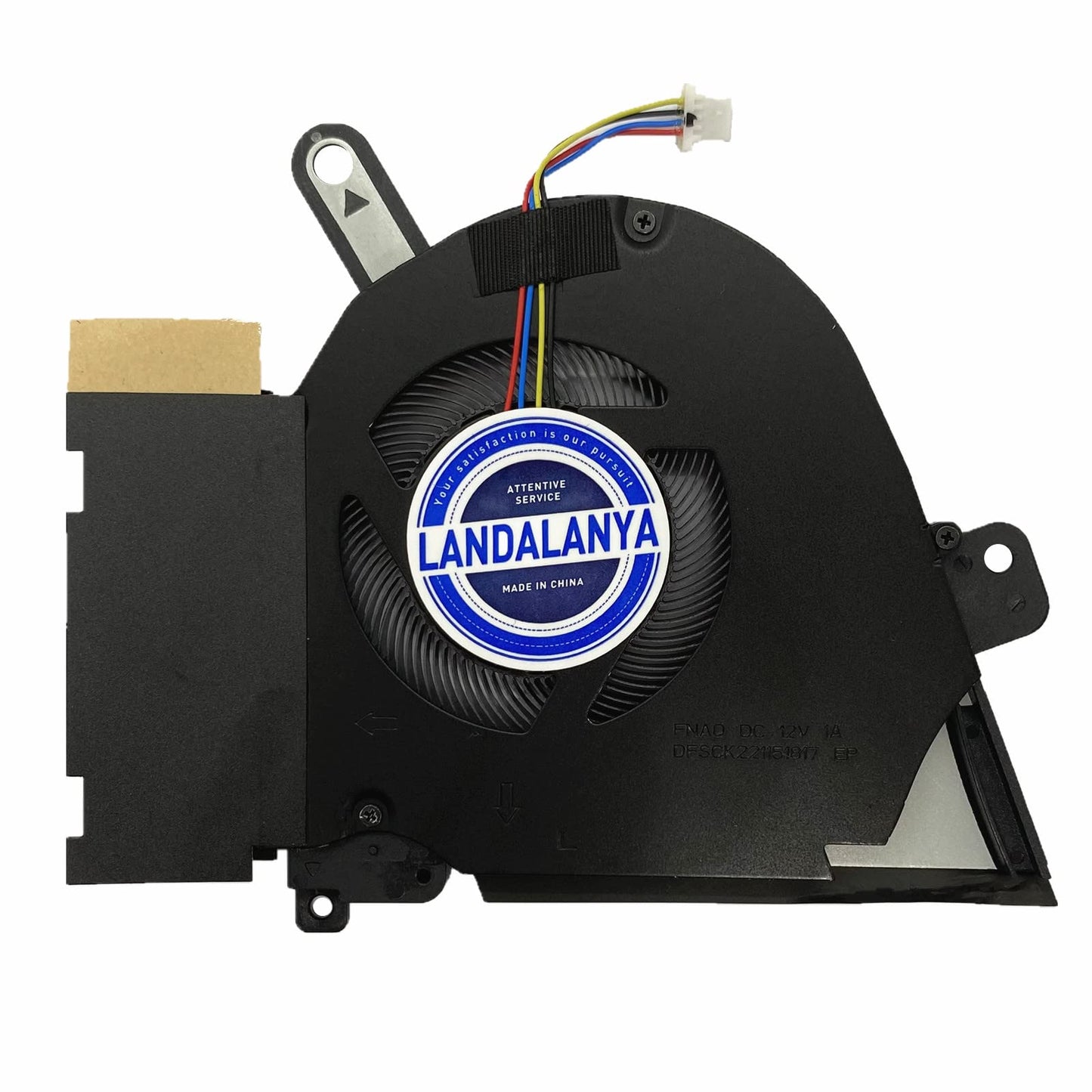 LANDALANYA Replacement New Laptop CPU and GPU Cooling Fan for ASUS TUF Dash F15 FX516 FX516P Air RTX3070 Series DFSCK22D05883L FNAR 13NR0760P02011