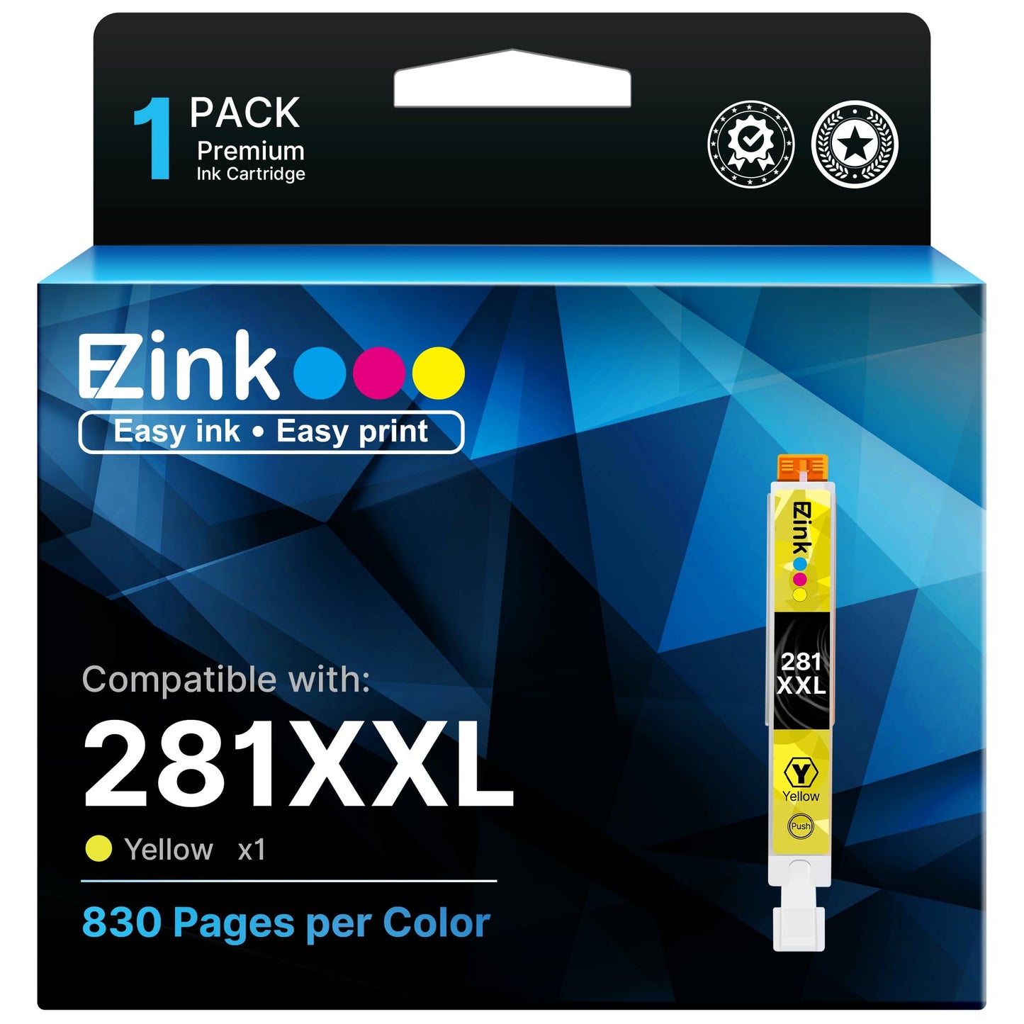 E-Z Ink Compatible Ink Cartridge Replacement for Canon 281XXL CLI-281XXL to use with TR8620a TR8620 TS702a TS9520 TS9521C TR8520 TS6220 TS6320 TS8220