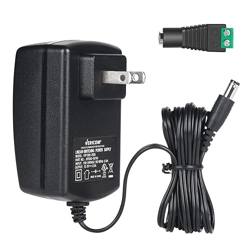 12V 2.5A AC/DC Adapter 30W - AC 100-240V to DC 12 V2.5A Transformers for LED Strip Lights,CCTV Camera 2 Year Warranty