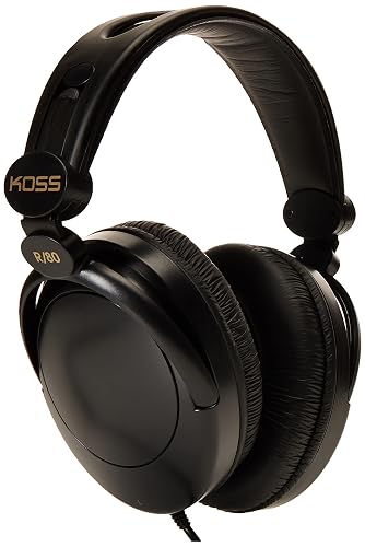 Koss 154336 R-80 Over Ear Headphones, Black