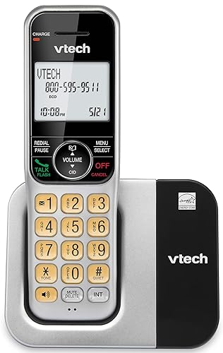 VTech Cordless Phone System for Home with Call Block, Large Display & Buttons, Backlit Screen, Full-Duplex Speakerphone, Caller ID/Call Waiting, DECT