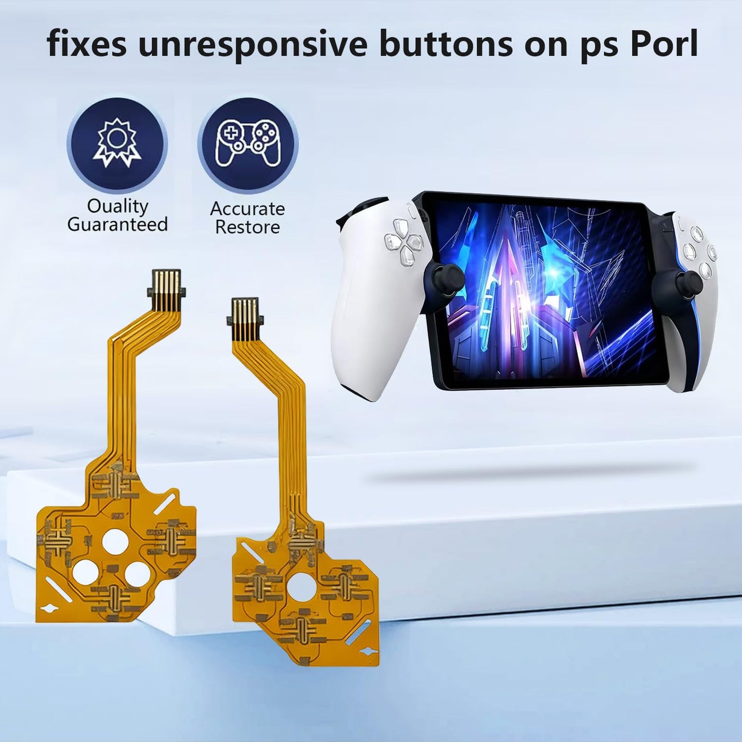 TREAYES Repair Button Flex Cable Set for PS 5 Portal- fixes unresponsive buttons on for Portal PS Portal Console?Left & Right ?