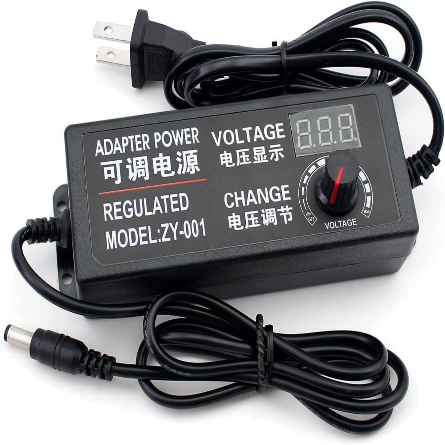 3V~12V 5A 60W Power Supply Adjustable DC 3V 5V 6V 9V 12V Universal Adjustable AC/DC Switching Power Adapter, 100V-240V AC to DC Converter with 14…