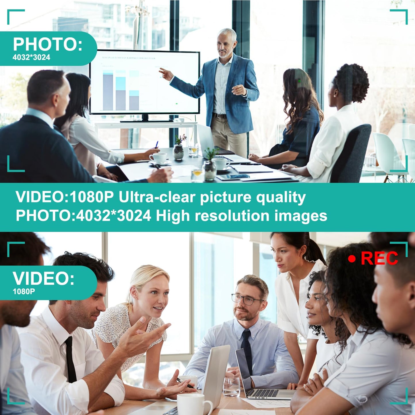TAOZHI Mini Camera Pen HD 1080P Portable Security Cam with 32GB SD Card Loop Recording or Photo Nanny for Indoor and Outdoor