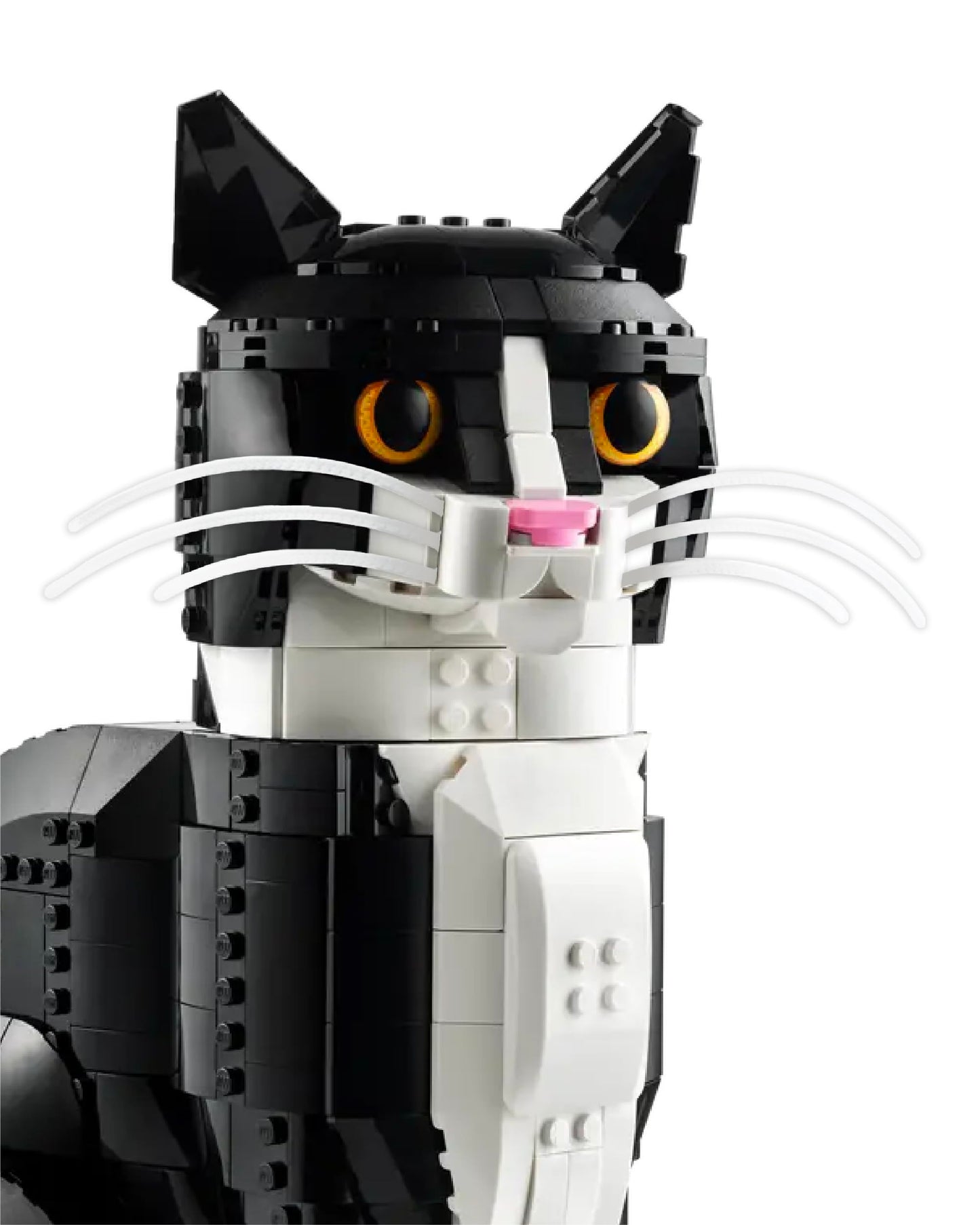 Loki's Whiskers for Lego Ideas 21349 Tuxedo Cat – 6-Pack Snap-In Whisker Accessory (3 Sets), Compatible with 21349, Cat Not Included