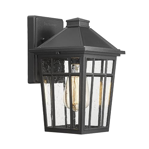 Darkaway Outdoor Sconce Lights Wall Light Fixtures, Front Porch Light Outdoor Wall Anti-Rust Waterproof Aluminum with Glass Exterior Light Fixture