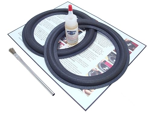 Springfield Speaker 8" Foam Surround Edge Repair Kit - 2 Speaker Kit - Compatible with Bose 2, 4.2, 10.2, 111791, 114271, 127542, 127542-1, 18187019