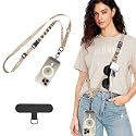 TiMOVO Phone Lanyard Crossbody, Adjustable Anti Theft Strap for Travel, Khaki
