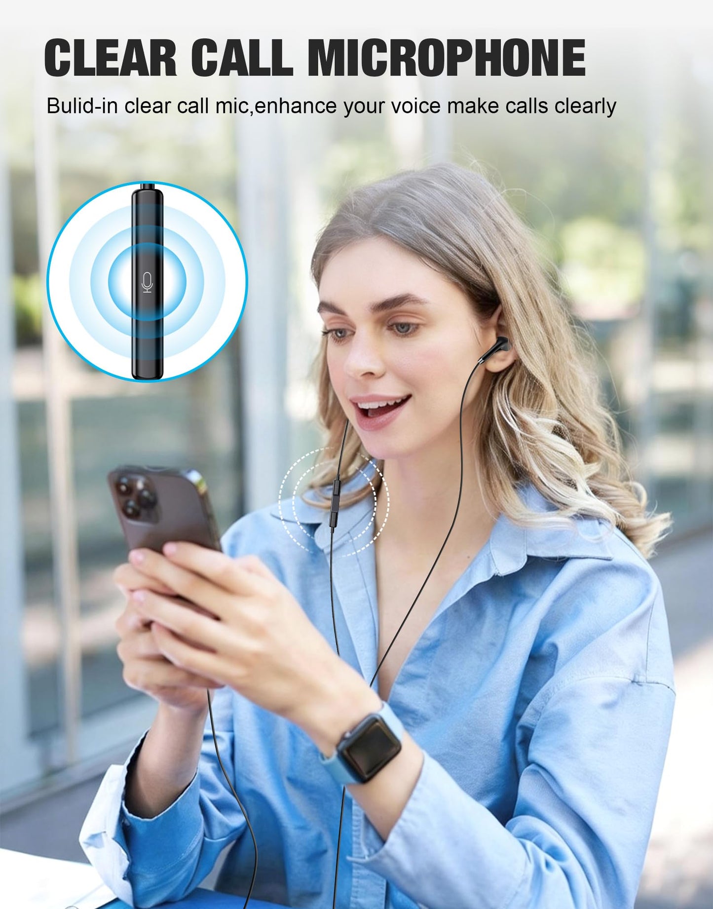 Wired Earbuds USB C for Samsung S26/S25/S24, USBC Headphones Wired Ear Buds