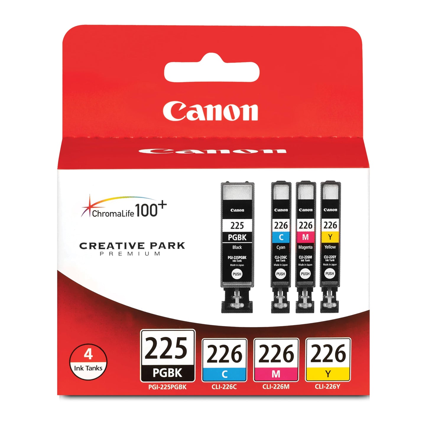 Canon PGI225/CLI226 Genuine Color Multi Pack, Compatible with iP4820, MG5220, MG5120, MG6120, MG8120, MX882, iX6520, iP4920, MG5320, MG6220, MG8220