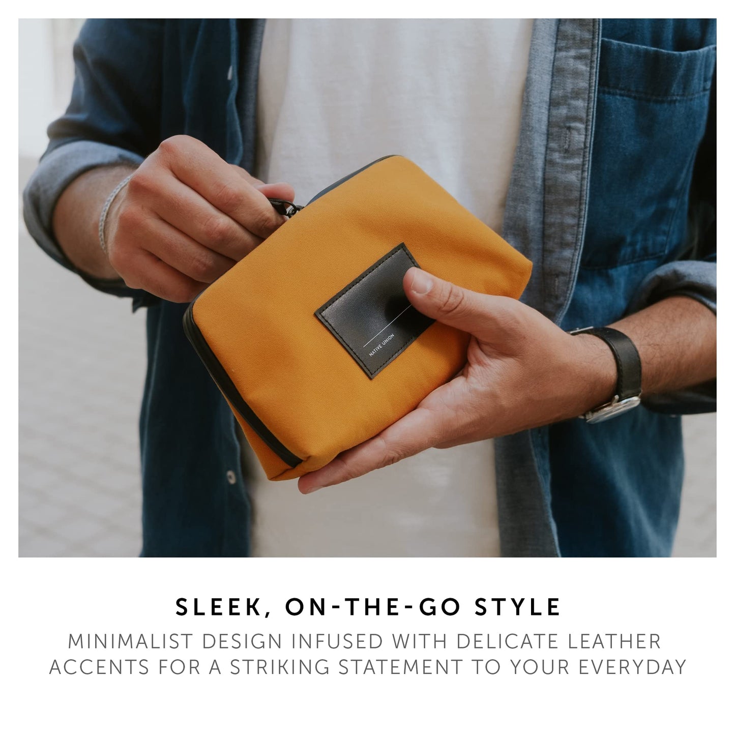 Native Union Stow Lite Organizer W.F.A Tech Organizer - Minimalist Travel Pouch Made of Recycled Materials for Everyday Accessory Storage & Protection