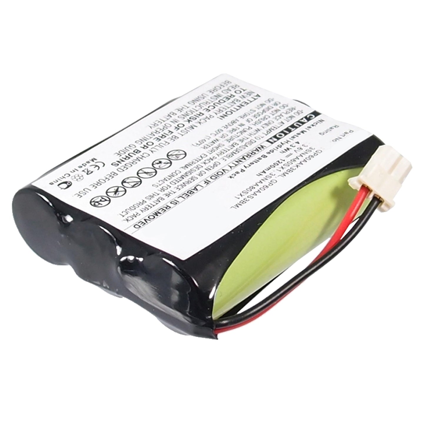 Dantona Cordless Phone Battery, Compatible with Sanik 3SN-AA45-S-X Cordless Phone, (Ni-CD, 3.6V, 600 mAh) Ultra High Capacity, Replacement for Sony