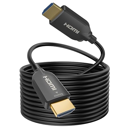 SOEYBAE 4K Fiber Optic HDMI Cable 65ft, Ultra High Speed 18Gbps, Support HDCP 2.2, ARC, 4K UHD, HD 1080p, Unidirectional Active 2.0 Cord, 3D