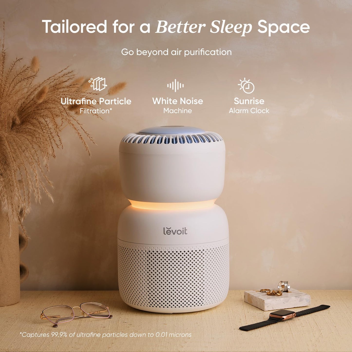 LEVOIT Smart Air Purifier for Home Bedroom, Quiet for a Nursery, Sprout