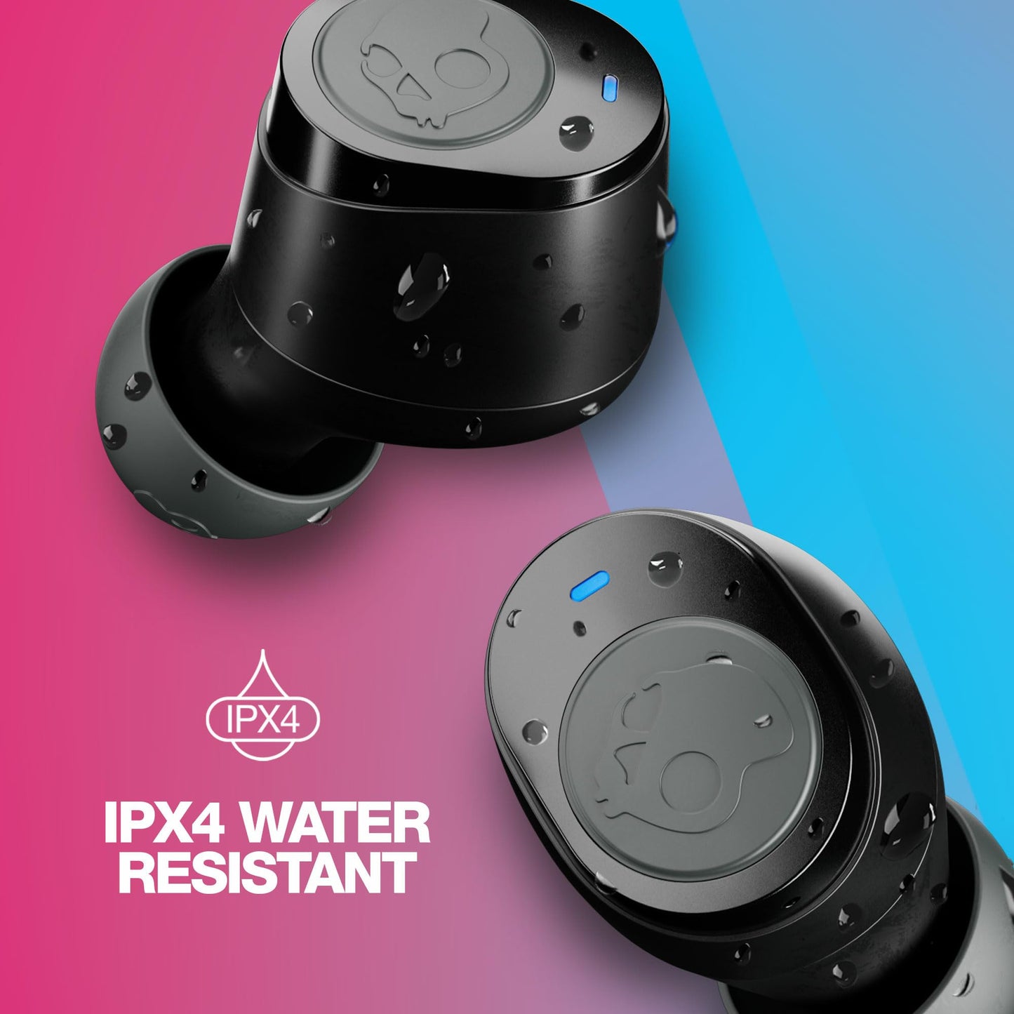 Skullcandy Jib True 2 Wireless Earbuds, Bluetooth Headphones, Up to 33 Hours Battery with Charging Case, Noise Isolating Fit, Sweat and Water