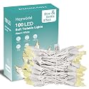 Heyworld Soft Twinkle Lights,100 Led Slow Twinkling Christmas Lights on White Wire Cord, UL Approved 27 Ft, Connect Up to 25 Sets,Indoor Outdoor