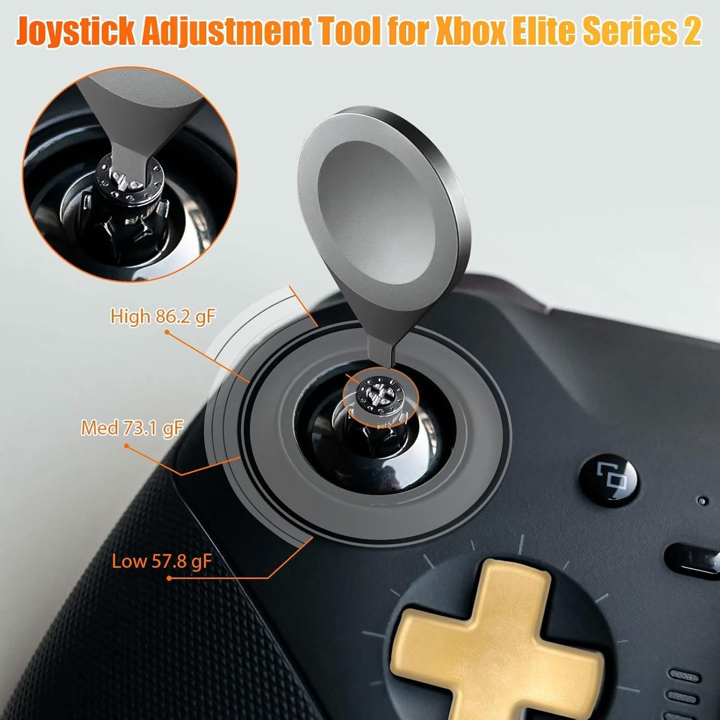 17 in 1 Accessories Kit for Xbox Elite Series 2 Controller, Full Set of Thumbsticks Replacements for Xbox Elite 2 Core with 6 Swap Joysticks, 4