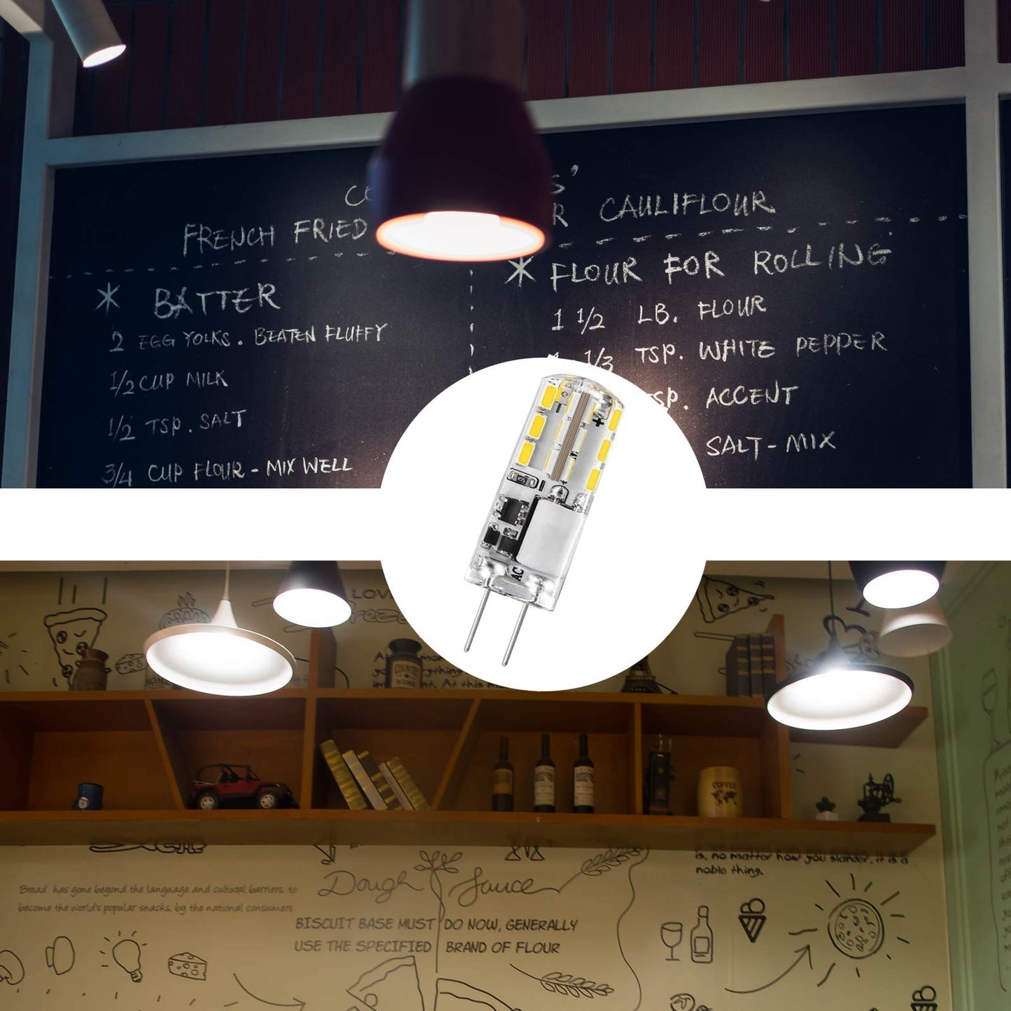 DOPKUSS 10pcs G4 LED Bulbs JC Bi-Pin Base Lights 1.5W AC/DC 12V 10W-20W T3 Halogen Bulb Replacement Landscape Bulbs