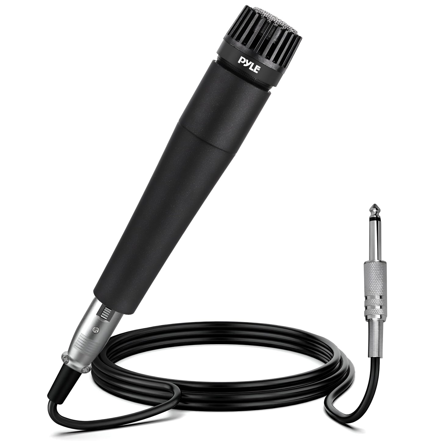 PylePro Dynamic Handheld Microphone, Professional Moving Coil Mic with Built-in Pop Filter, Wide Frequency Response, High Signal Output, Rugged