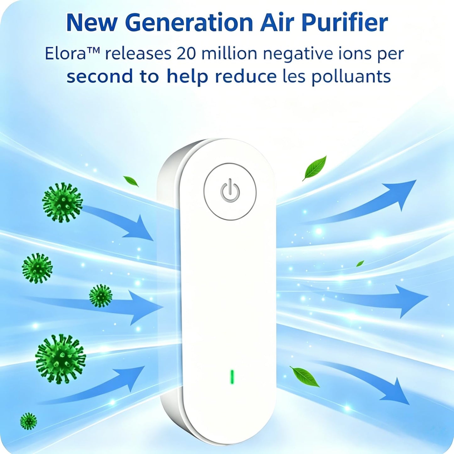 Whisko LitterGuard Pro 2026 New Plug-in Negative Ion Air Purifier, Suitable for Bedrooms, Toilets, Closets, Pet Room, Remove Smell (1 pc)