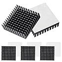 AITIAO 8Pcs 40mm Heatsink Kit 40x40x11mm Aluminum Heat Sink with Thermal Conductive Adhesive Tape, Cooler Heat Sink for Cooling 3D Printers
