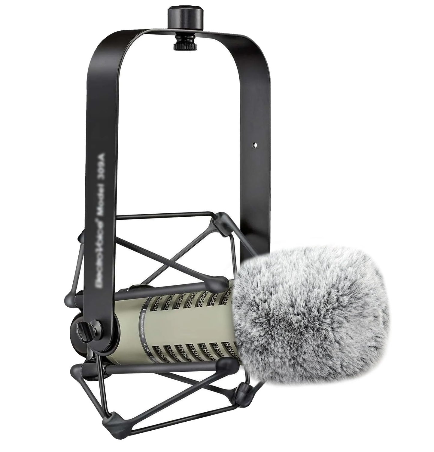 LEFXMOPHY for Electro-Voice RE20 Microphone Pop Filter Furry Wind Muff Grey Windsock Cover