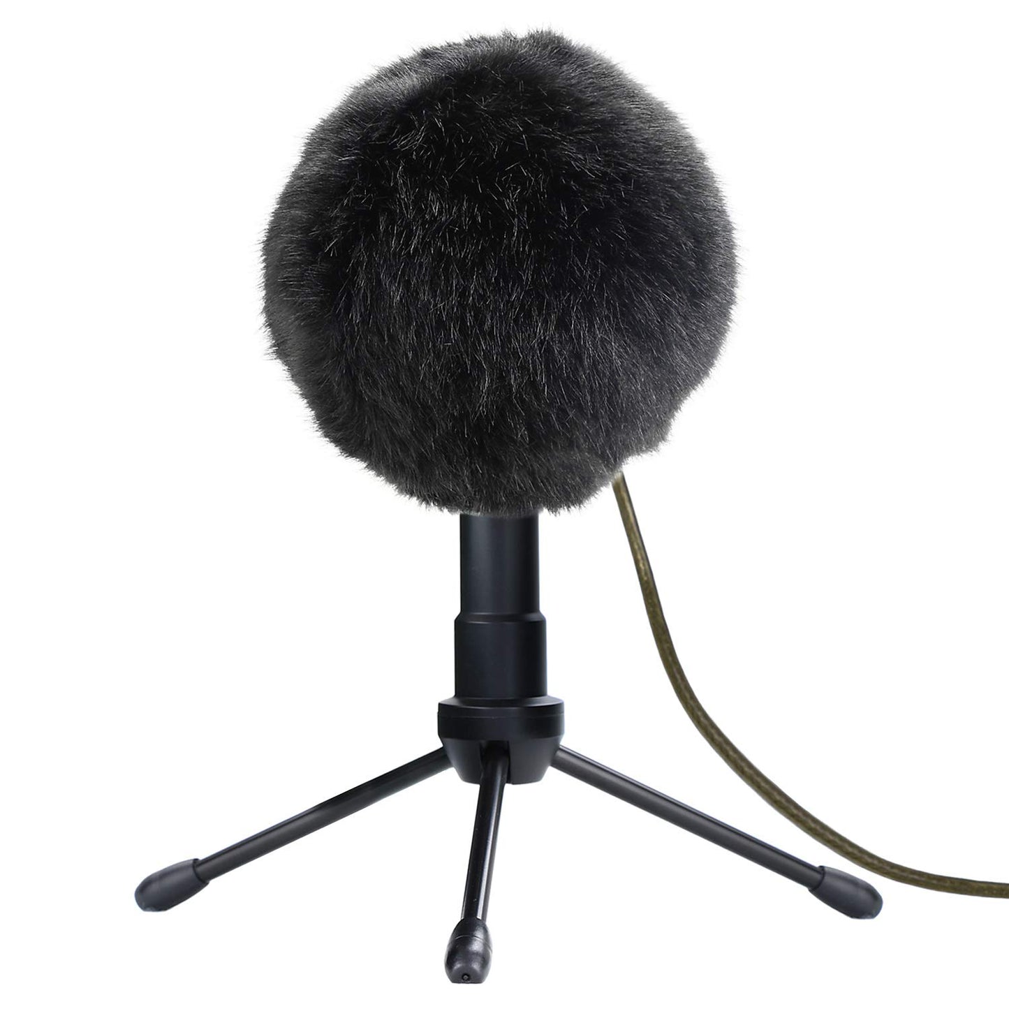 YOUSHARES Furry Windscreen Muff - Customized Pop Filter for Microphone, Deadcat Windshield Wind Cover for Improve Blue Snowball iCE Mic Audio Quality