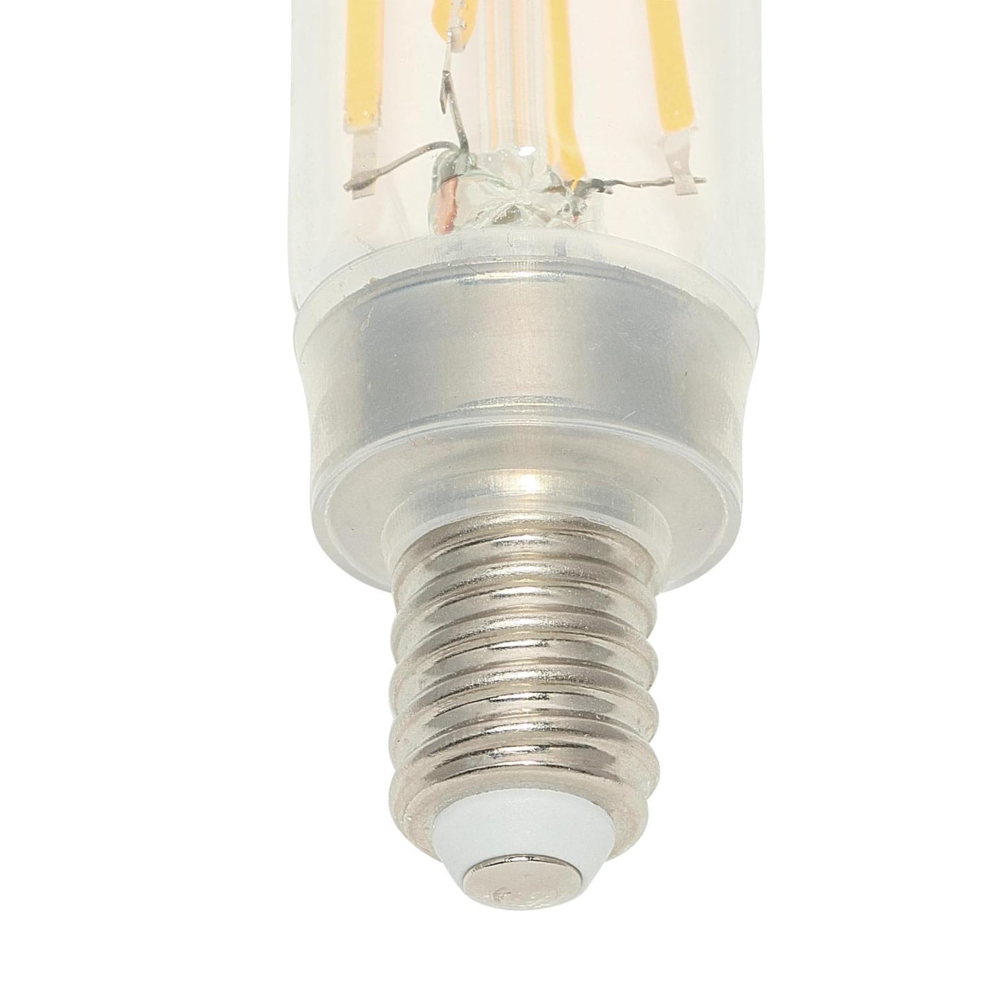 Westinghouse Lighting 5335020 5 Watt (60 Watt Equivalent) T8 Dimmable Clear Filament LED Light Bulb, Candelabra Base, 6 Pack