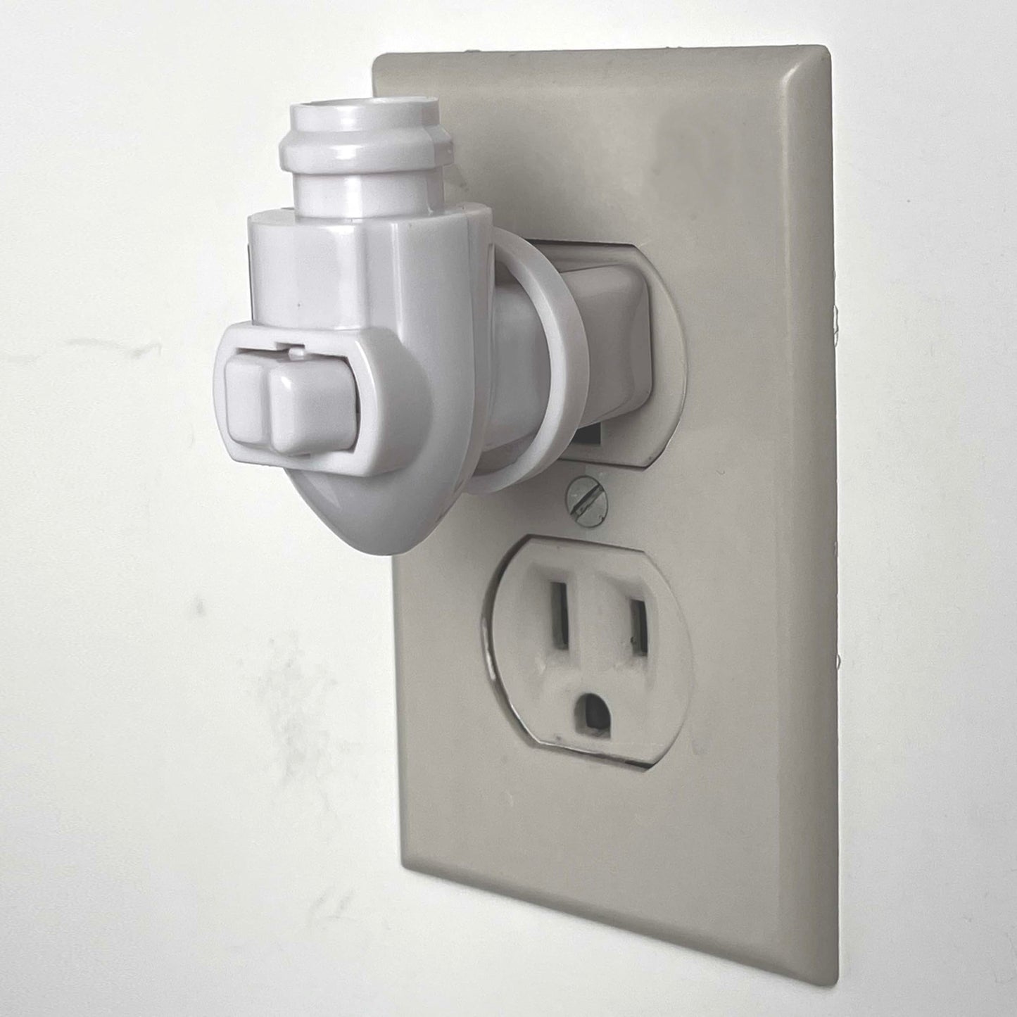 The Porcelain Garden White Rotating Night Light Plug, swiveling Replacement Plug, 120v, E12, for DIY Night Light Projects