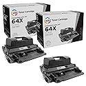 LD Products Compatible Replacement for HP 64 64X Toner Cartridge CC364X CC364A High Yield (Black, 2-Pack) HP LaserJet: P4015dn, P4015n, P4015tn