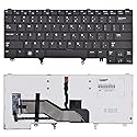 SUNMALL Replacement Keyboard with Backlit Compatible with Dell Latitude E5420 E5430 E6220 E6320 E6330 E6420 E6430 E6440 Series US Layout Black