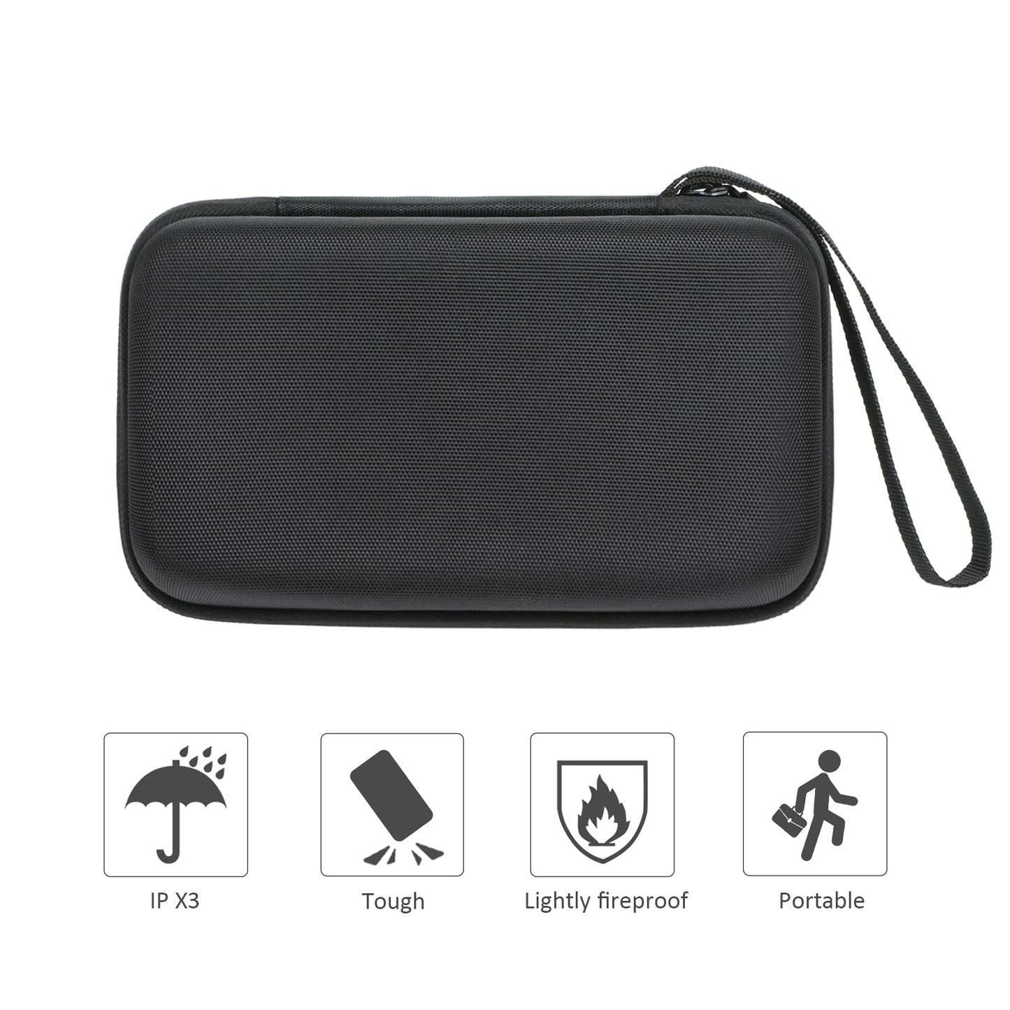 co2CREA Hard Case Replacement for Zoom H4n Pro Portable Recorder Stereo Microphones