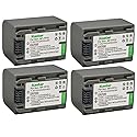 Kastar 4-Pack NP-FP70 / NP-FP71 Battery Replacement for Sony DCR-HC16, DCR-HC18, DCR-HC19, DCR-HC20, DCR-HC21, DCR-HC22, DCR-HC23, DCR-HC24, DCR-HC26