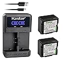 Kastar 2-Pack VW-VBG070 Battery and LED2 USB Charger Compatible with Panasonic AG-HMC45A AG-HMC70 AG-HMC70U AG-HMC73MC AG-HMC80 AG-HMC83MC AG-HMC150