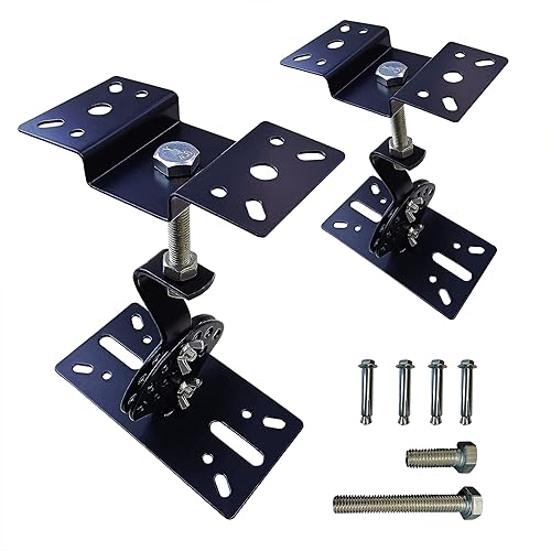 SPS-506B Ceiling Speaker Mounts Wall Mount, Horizontal 360 Degree Total Adjustment, Hold up to 90lbs, Stainless Steel, Ceiling Mounting Bracket for
