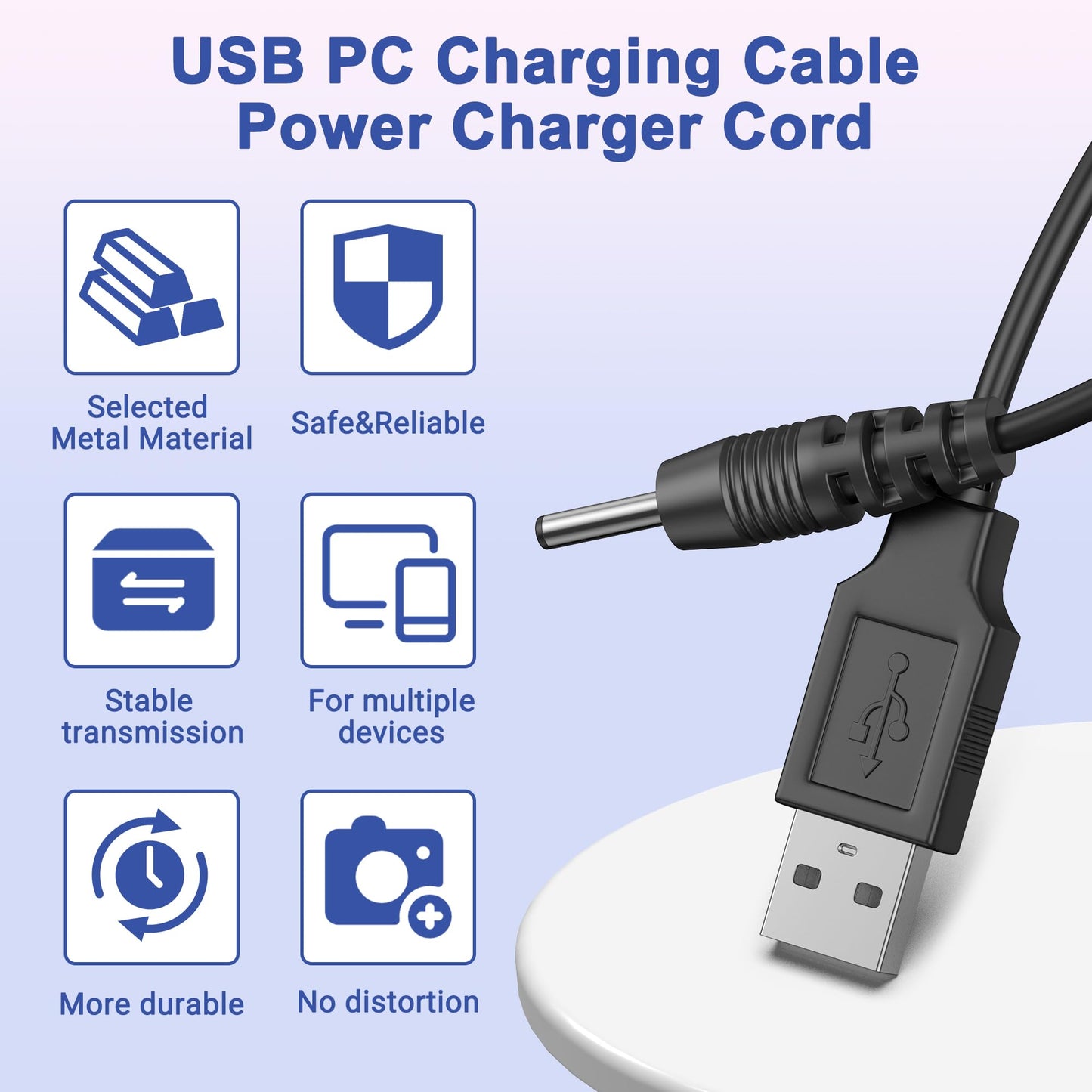 Digipartspower USB PC Charging Cable Power Charger Cord for Iridium 9575 Extreme 9505A 9555 Satellite Phone