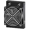 DIYhz Water Cooling Computer Radiator, 8 Pipe Aluminum Heat Exchanger Liquid Cooling Radiator Heat Sink 80mm with Fan for CPU PC Laser Water Cool