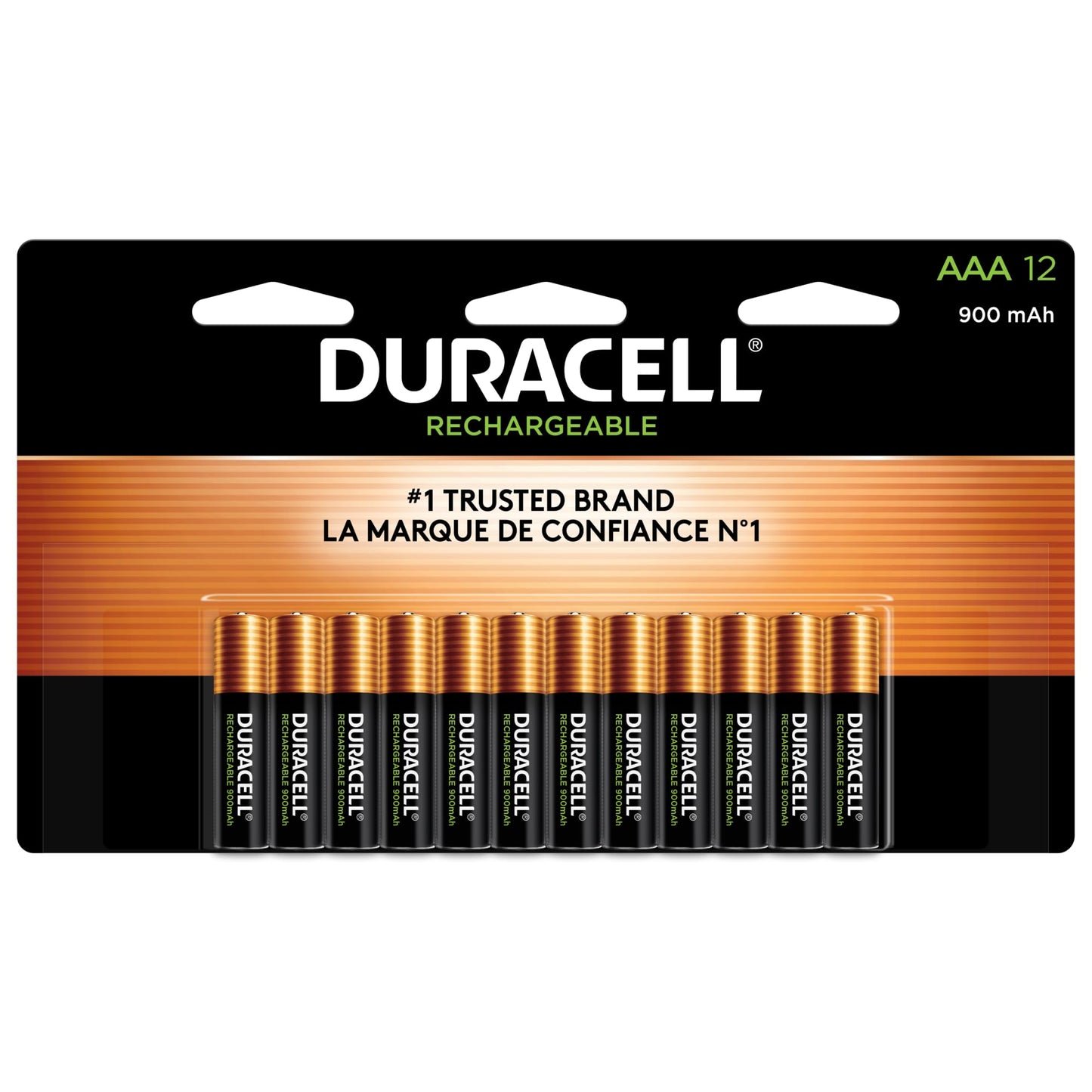 Duracell Rechargeable AAA Batteries, 12 Count Pack, Triple A Battery for Long-lasting Power, All-Purpose Pre-Charged Battery for Household…