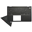 Laptop Replacement Keyboard Compatible for Dell Inspiron 15 3510 3511 3515 3520 3525 00GTPK 0HRHC5 054WVM 09CJN3 Latin Layout with Palmrest Upper