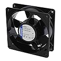 EBM-PAPST 4606Z AC Fans 119x38mm 115VAC 60Hz 106CFM 18W 3100RPM 45dBA BB, 2 Terminals, Metal Frame/Blade