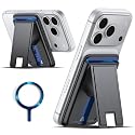CASEVASN Magnetic Wallet for iPhone, Samsung, Google, Mganetic Card Holder with Adjustable Stand, RFID Blocking, Slim Leather Mag-Safe Wallet