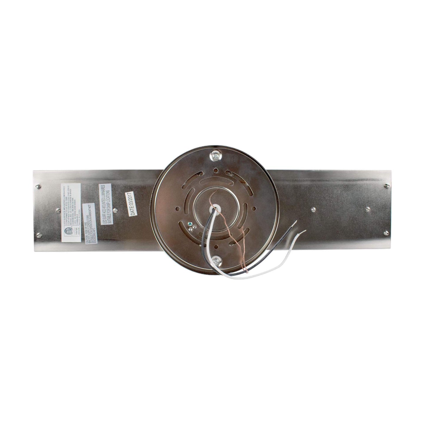 Ultralux 18 Inch Classic LED Wall Vanity Light - 23W, 3000K Damp Location Approved, 1200 Lumens Brushed Nickel Finish, Wall Mount TRIAC Dimmable