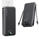 Nusyddy Portable Charger, 20000mAh PD20W Fast Charging Power Bank with Built-in Cables & Wall Plug, Travel Essentials External Battery Pack, USB C
