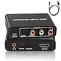 HDMI ARC Audio Extractor, ARC Audio Extractor,Digital to Analog Converter with Optical, Coaxial, RCA & 3.5mm Output, Supports 192KHz, 5.1 Surround