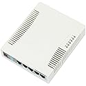 Mikrotik RB260GS (CSS106-5G-1S) small SOHO Switch 5x Gigabit Ethernet, one SFP cage powered by an Atheros Switch Chip, plastic case, SwOS (Original
