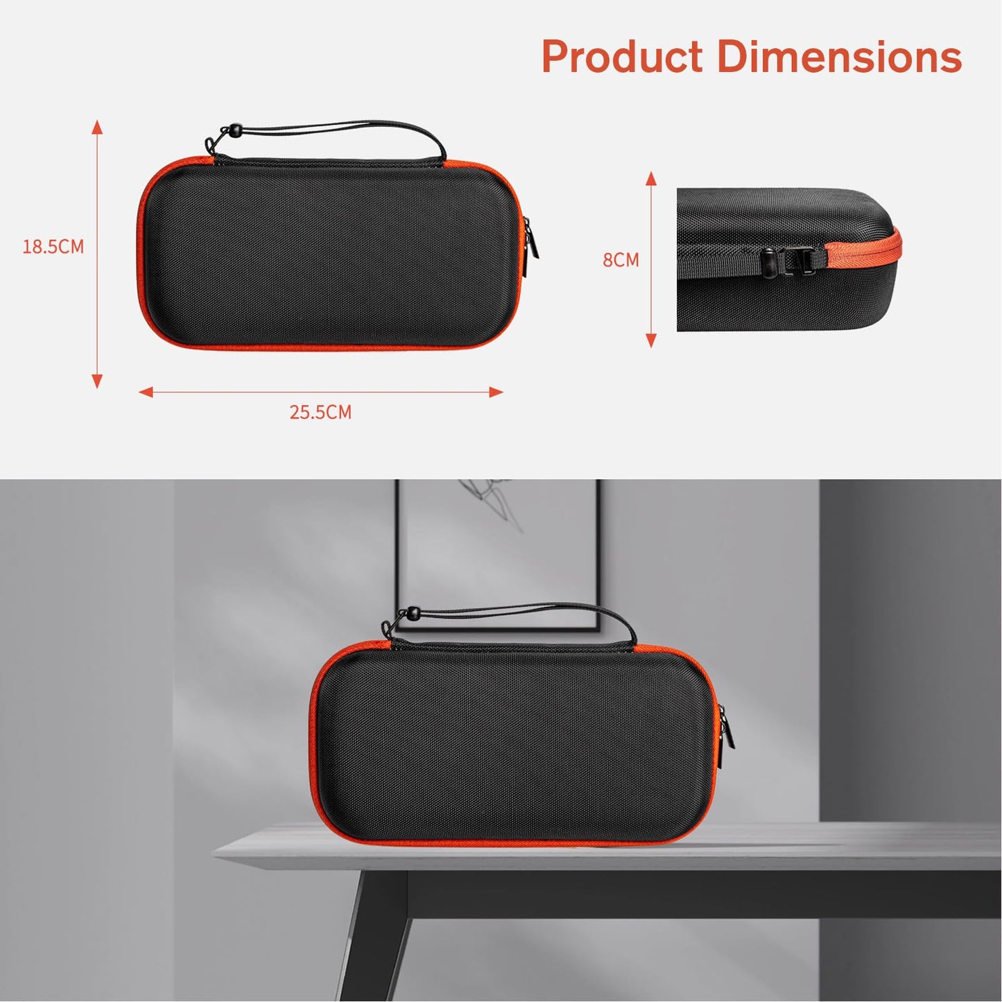 fzbinglu Wireless Microphone Case Compatible with JBL Wireless Two Microphone System, Handheld Dual Mic Travel Bag for Singing or Karaoke for