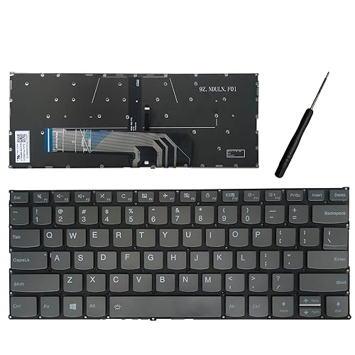 Laptop Replacement Keyboard Compatible for Lenovo ThinkBook 13s-IWL 13s-IML 14s-IML 14s-IWL Backlit US Layout
