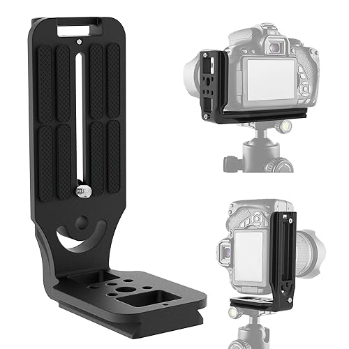 (Real Single one Piece) L Bracket Camera for DSLR Vertical Horizontal Switching Tripod Quick Release Plate Compatible with Canon Nikon Sony DJI Osmo